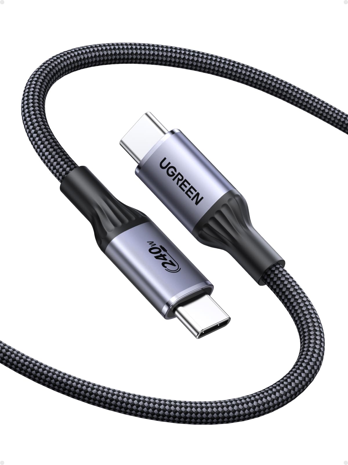 ugreen-cavo-usb-c-a-usb-c-240w-pd-3-1-certificato-usb-if-1-m-nylon image 1