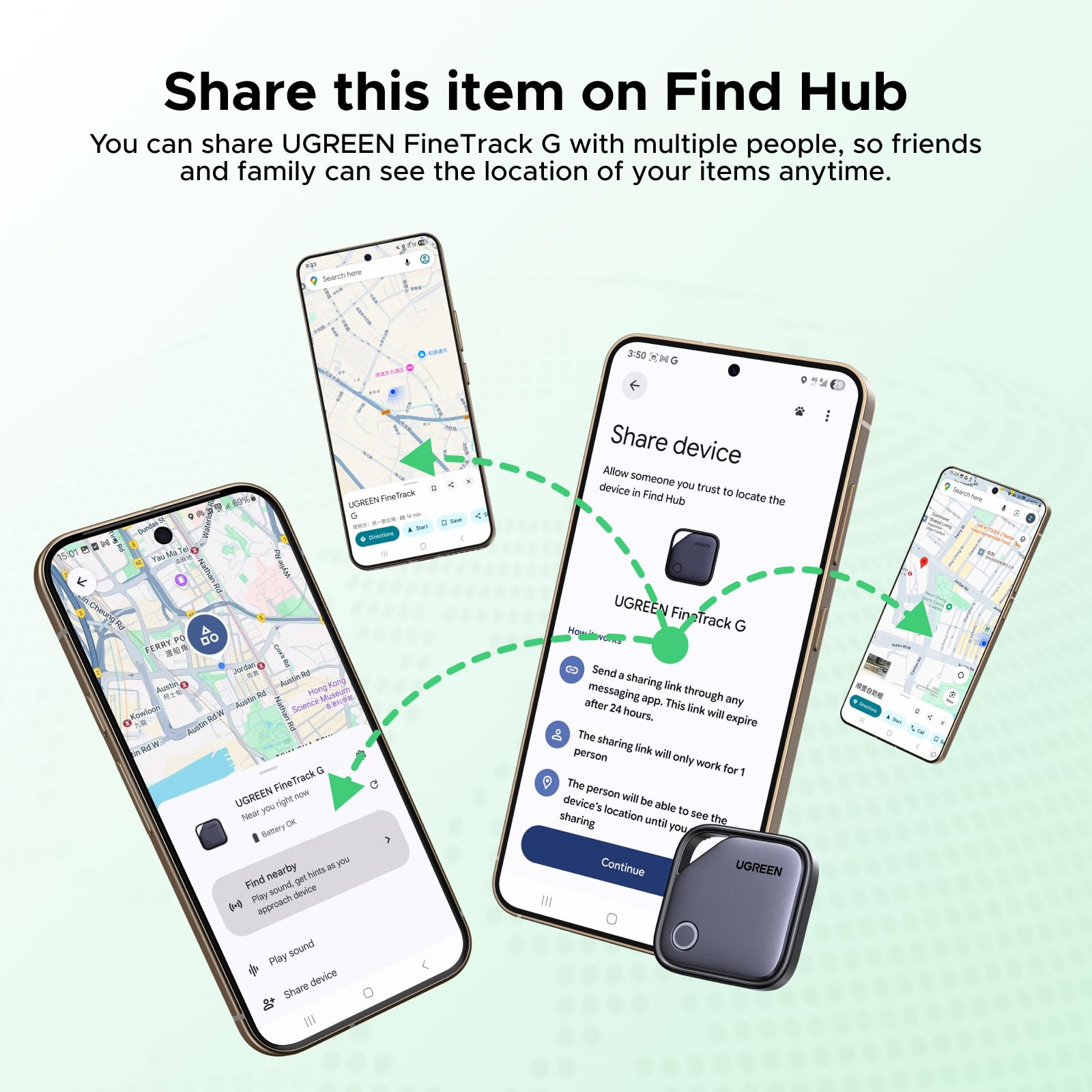 ugreen-finetrack-g-smart-finder-android-find-hub-4-pezzi-usb-c image 5