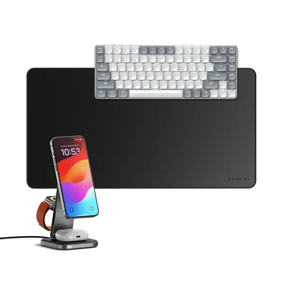 satechi-the-power-desk-bundle-sm1-tastiera-meccanica-tappetino-stand-qi2 image 1