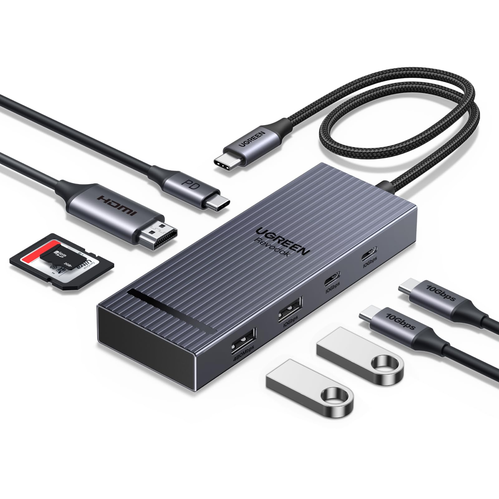 ugreen-revodok-pro-108-hub-usb-c-8-in-1-con-hdmi-4k-60hz image 1