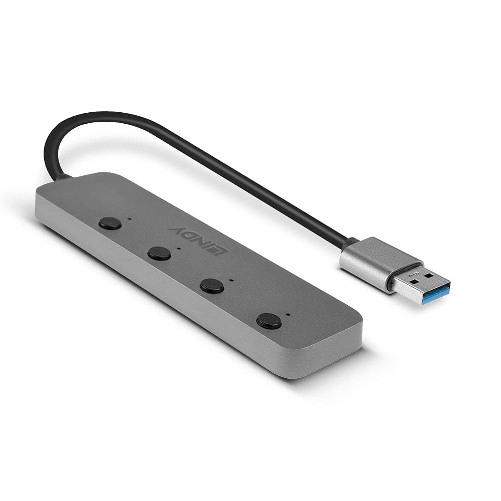 lindy-43309-hub-usb-3-0-a-4-porte-con-interruttori-on-off image 2