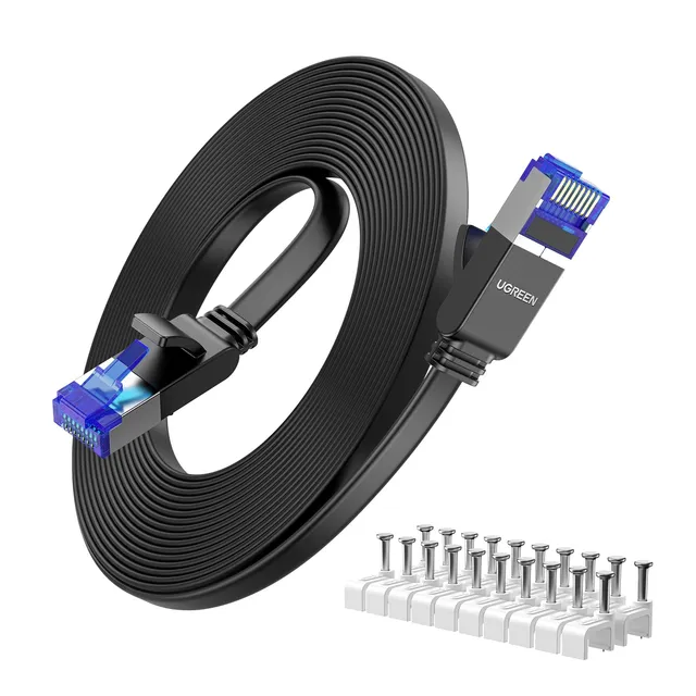 ugreen-cavo-ethernet-cat-8-piatto-5m-40gbps-2000mhz-rj45 image 1