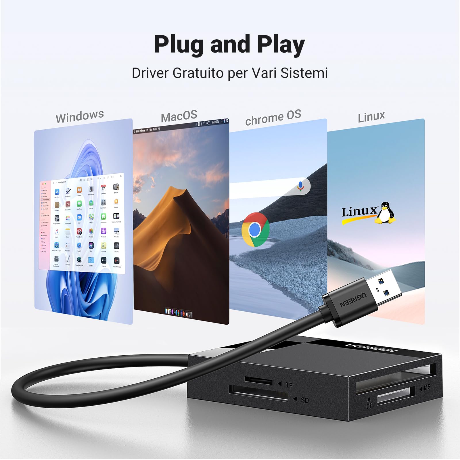 ugreen-lettore-schede-usb-3-0-4-in-1-sd-tf-cf-ms image 5