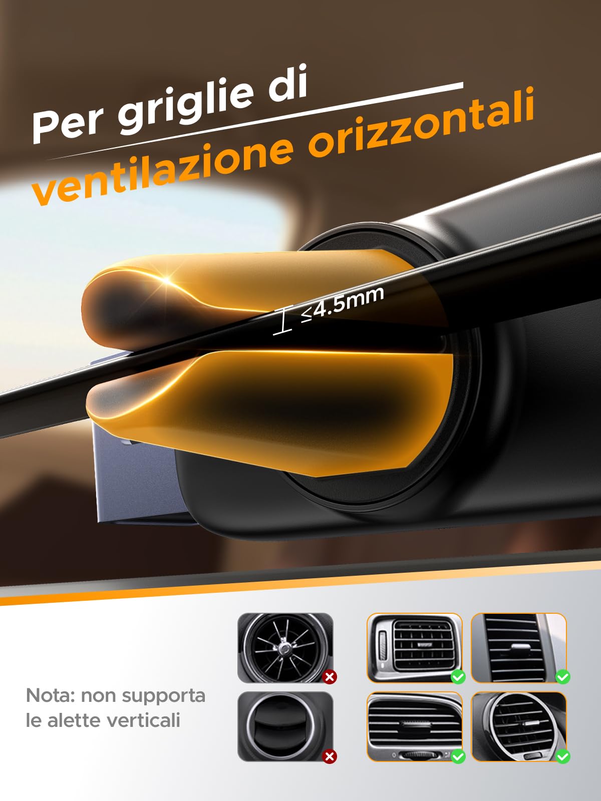 ugreen-supporto-telefono-auto-clip-bocchetta-aria-360-4-7-7-12 image 4