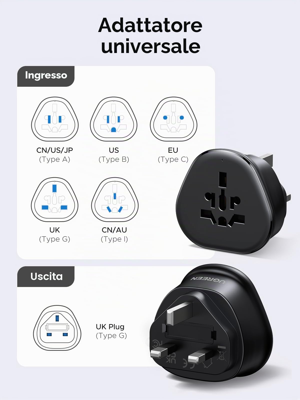 ugreen-adattatore-universale-da-viaggio-tipo-g-uk-nero image 2