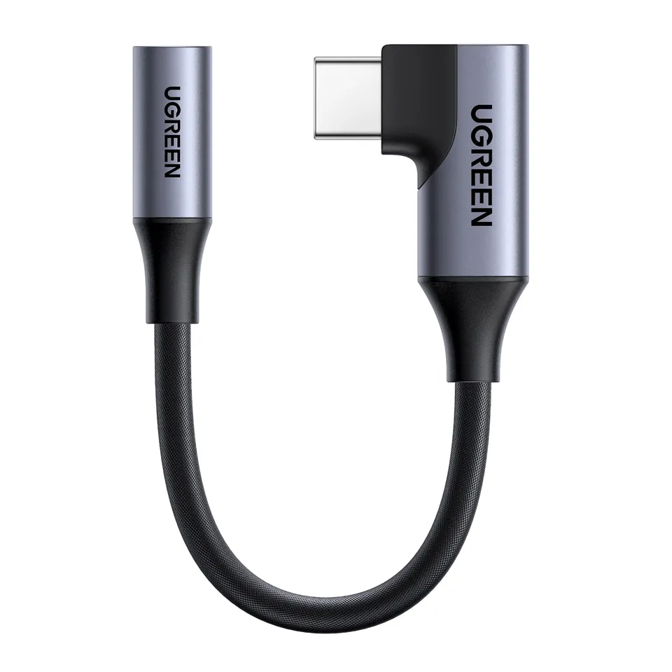 ugreen-adattatore-usb-c-a-jack-audio-3-5mm-90-gradi-con-dac-hi-fi image 1