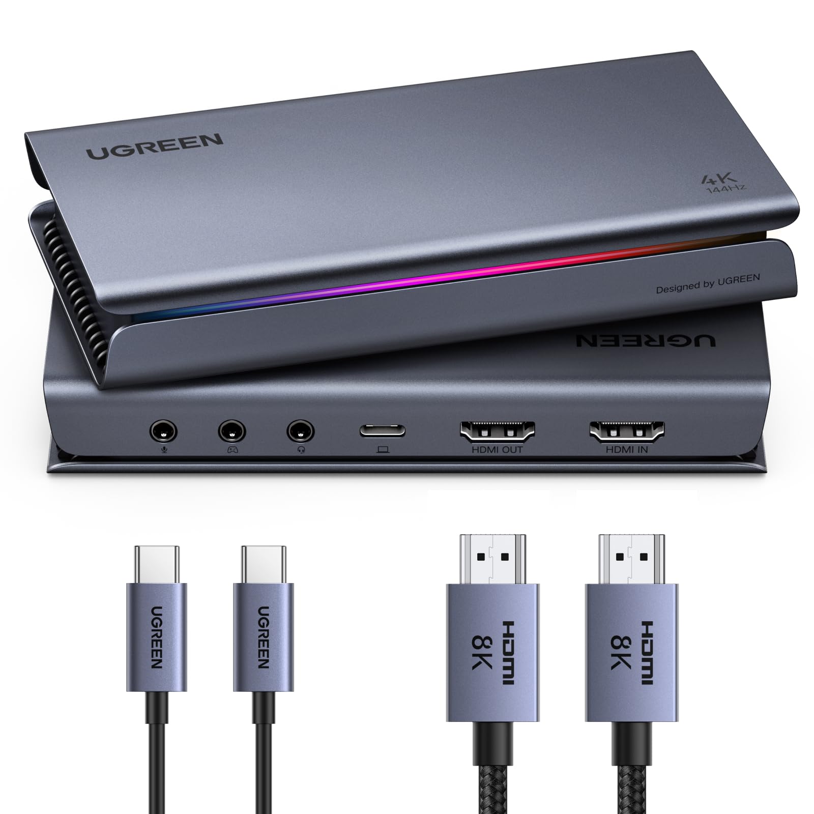 ugreen-scheda-di-acquisizione-video-hdmi-2-1-4k-144hz-usb-c-10gbps-con-loopout image 1