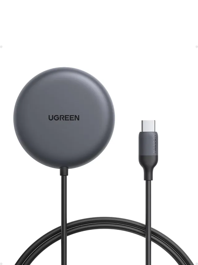 ugreen-zapix-qi2-caricatore-wireless-magnetico-25w-con-cavo-1-5-m-grigio image 1
