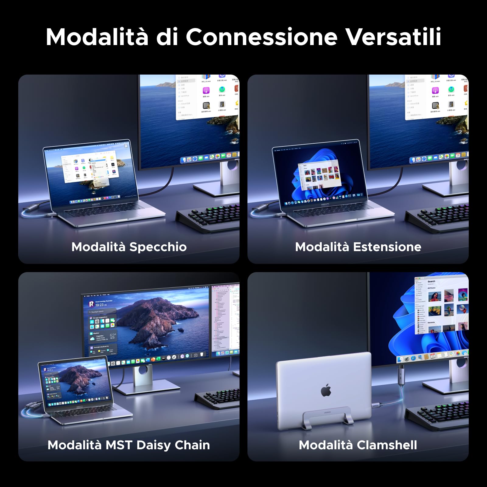 ugreen-adattatore-usb-c-a-displayport-2-1-16k-60hz-8k-120hz-thunderbolt-hdr image 8