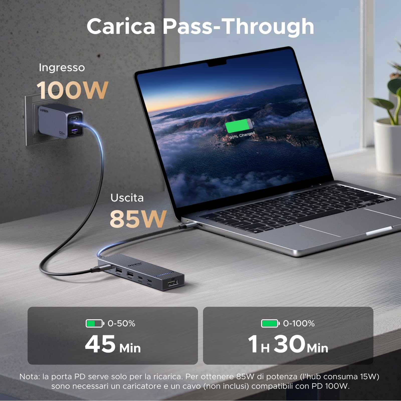 ugreen-revodok-pro-1062-hub-usb-c-6-in-1-con-displayport-4k-60hz-e-pd-100w image 5