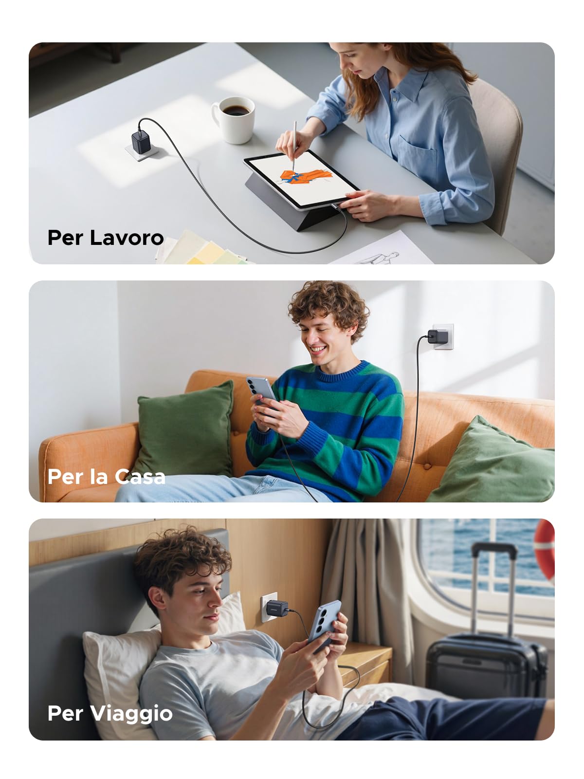 ugreen-zapix-caricatore-usb-c-45w-gan-pd-3-0-pps-singola-porta image 7