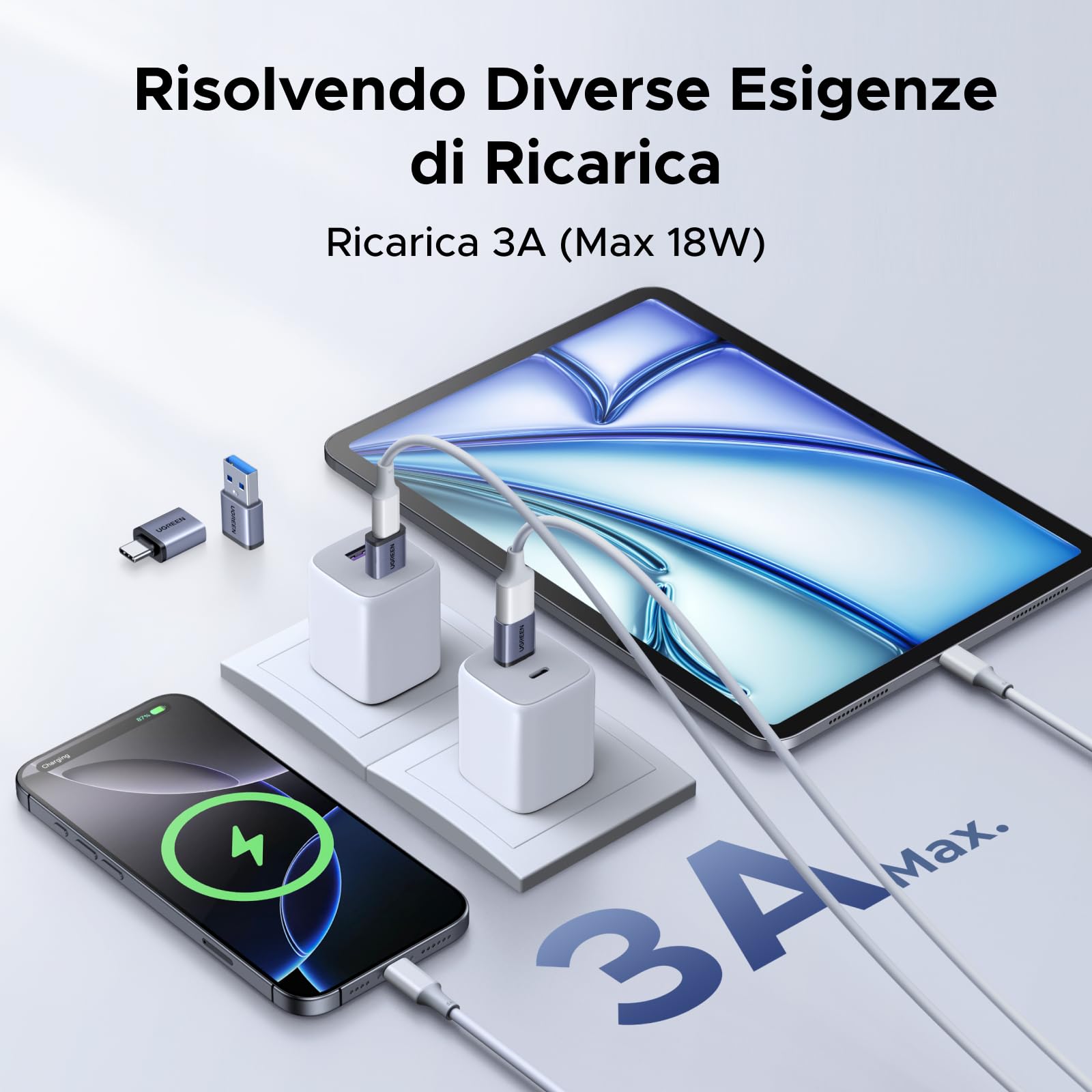 ugreen-adattatore-usb-c-usb-a-10gbps-set-4-pezzi-otg image 3