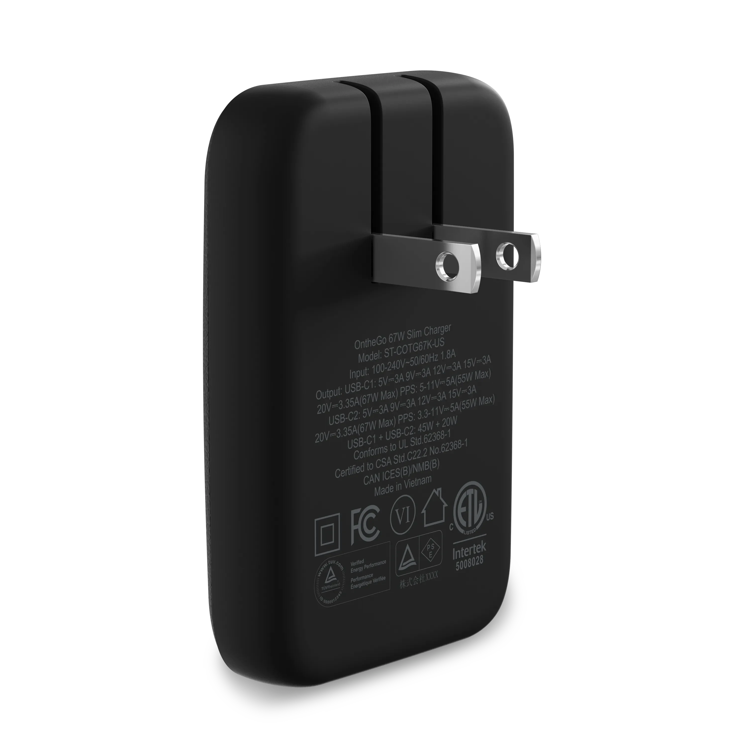 satechi-onthego-67w-slim-wall-charger-doppia-usb-c-gan image 4