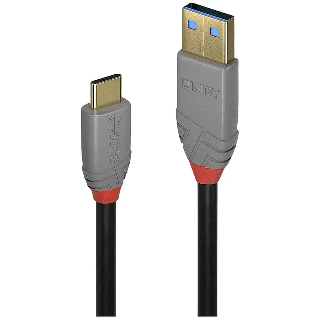 lindy-36912-cavo-usb-3-1-tipo-c-a-a-anthra-line-5a-1-5m image 1
