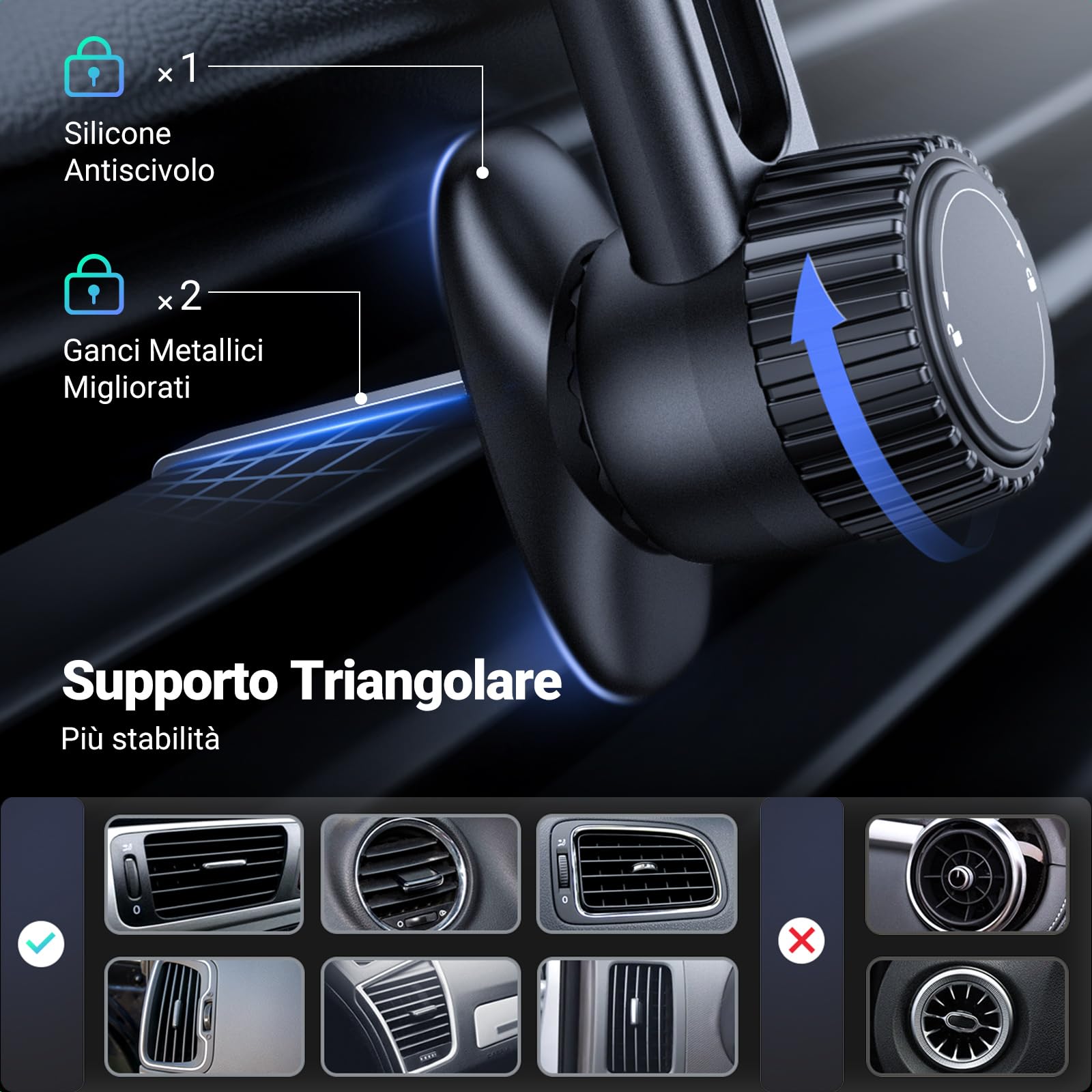 ugreen-supporto-telefono-auto-magnetico-magsafe-altezza-regolabile-braccio-360 image 4