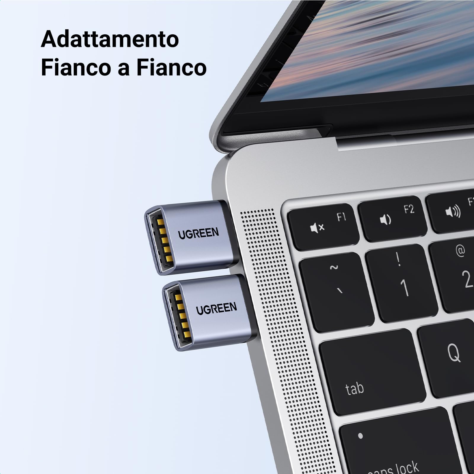 ugreen-adattatore-usb-c-a-usb-a-3-0-otg-5gbps-grigio-2-pezzi image 3