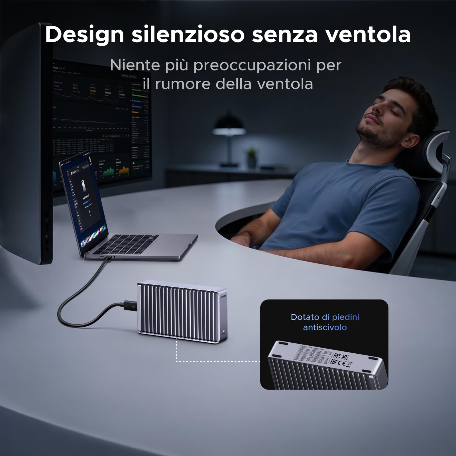 ugreen-case-ssd-m-2-nvme-thunderbolt-5-80gbps-alluminio-8tb-per-macbook image 5