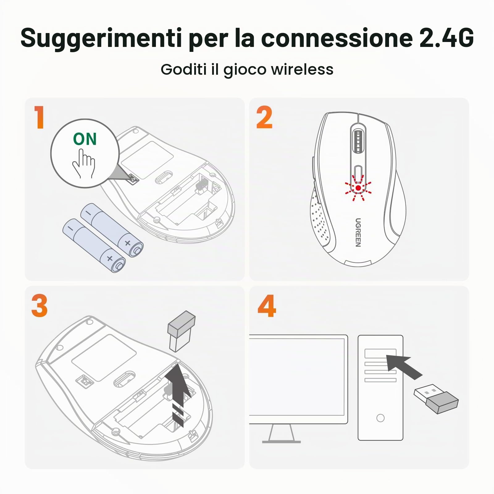 ugreen-mouse-wireless-ergonomico-2-4ghz-usb-1600-dpi image 6