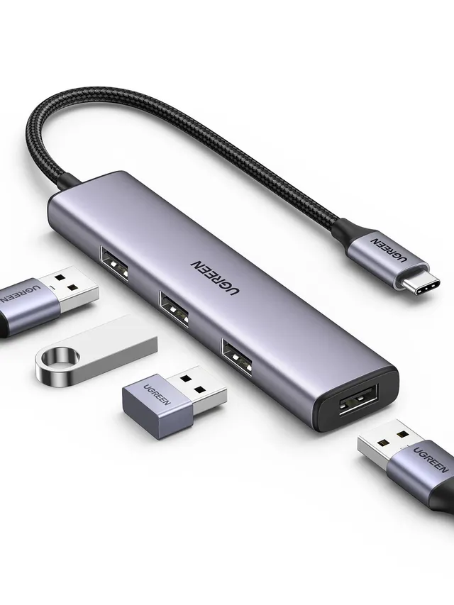ugreen-hub-usb-c-a-4-porte-usb-3-0-otg-ultra-sottile image 1