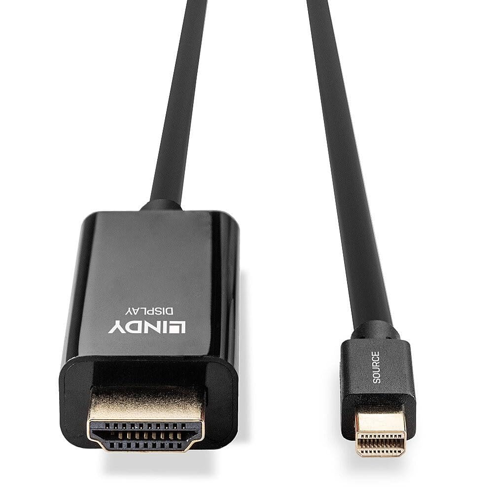 lindy-cavo-mini-displayport-a-hdmi-4k30-2-m-black-line image 4