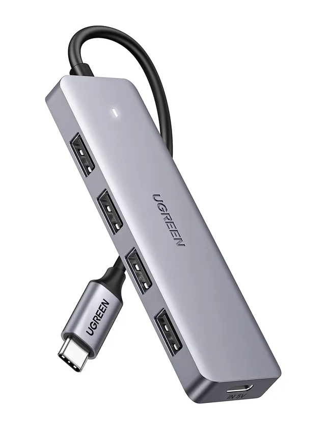 ugreen-hub-usb-c-a-4-porte-usb-3-0-con-alimentazione-12w-adattatore-multiporta-1 image 1