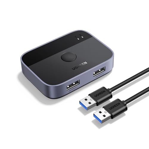 ugreen-switch-usb-3-0-kvm-2-ingressi-2-uscite-5gbps-in-alluminio-con-cavi image 8