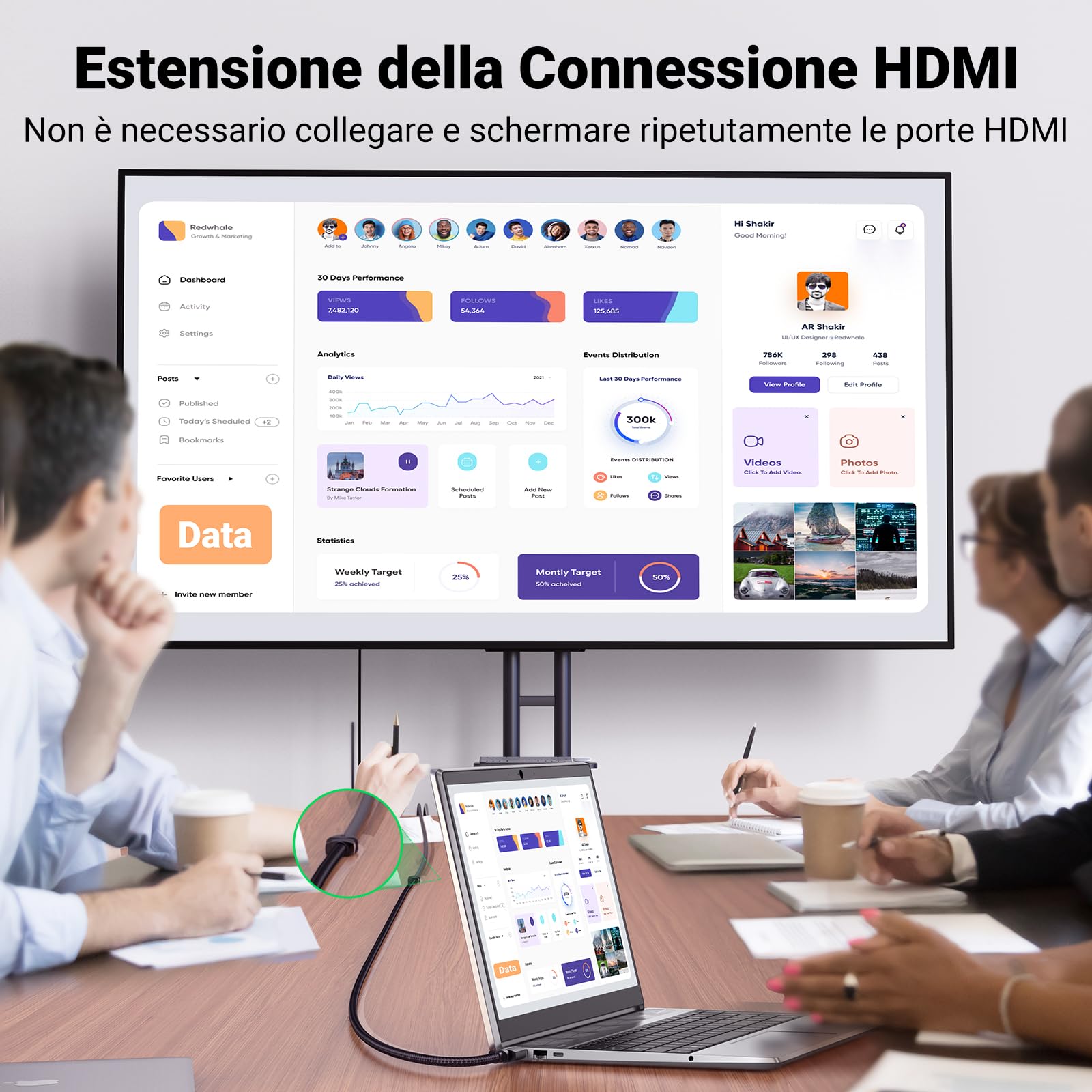 ugreen-prolunga-hdmi-2-1-8k-60hz-maschio-femmina-0-5m image 3