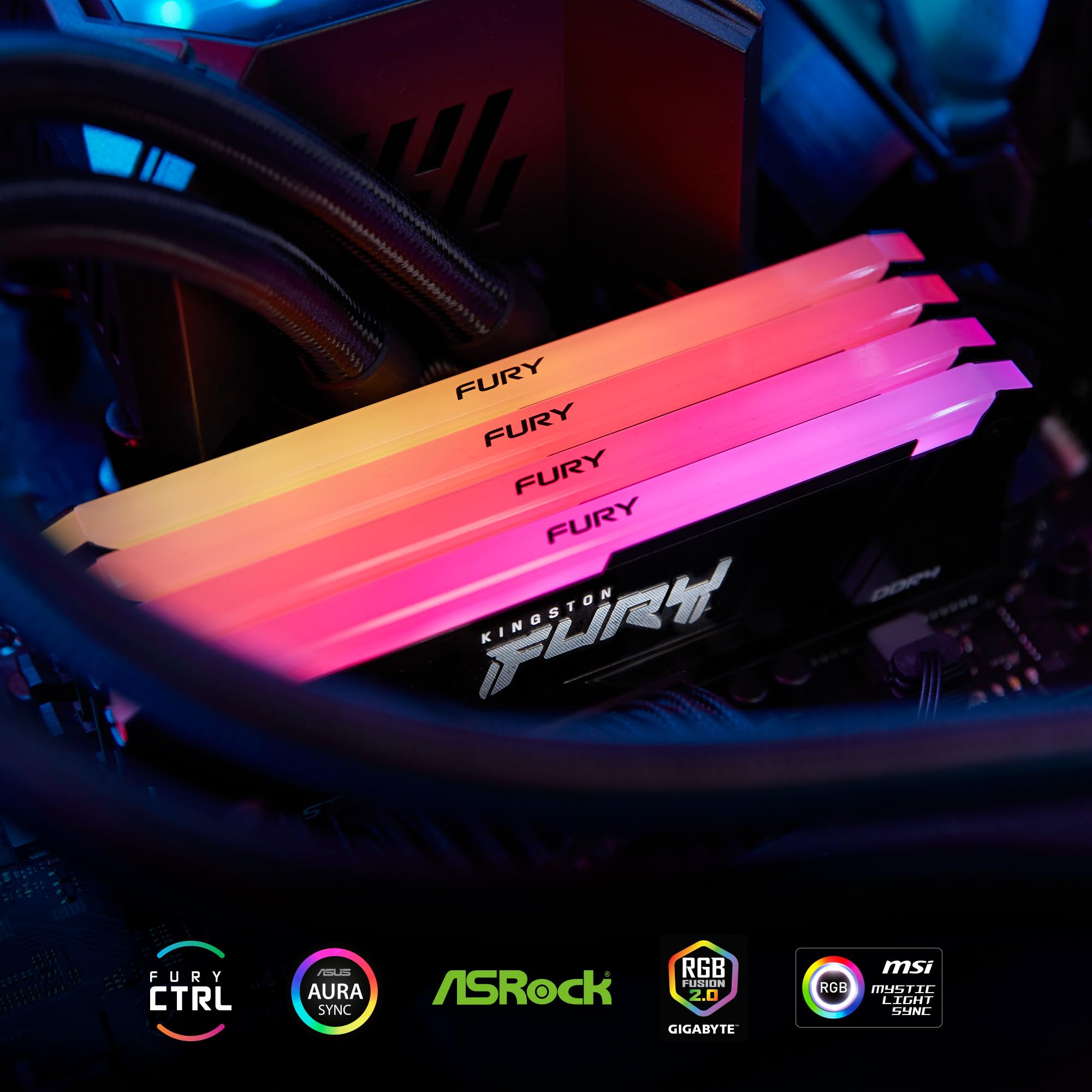 kingston-fury-beast-rgb-16gb-3200mt-s-ddr4-cl16-dimm-kit-da-4 image 6