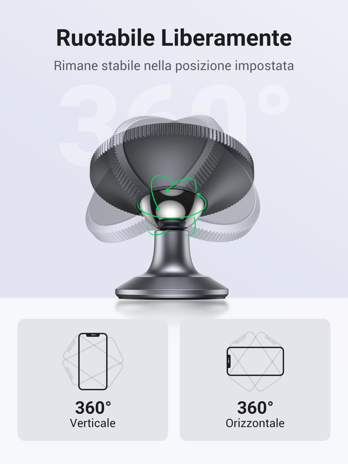ugreen-supporto-telefono-auto-magnetico-2-in-1-da-cruscotto-e-bocchetta image 5