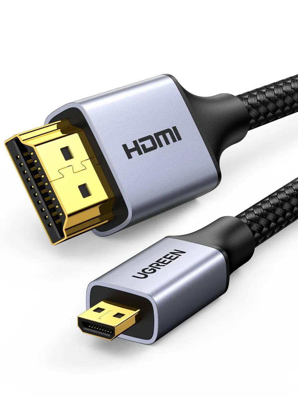 ugreen-cavo-micro-hdmi-a-hdmi-4k-60hz-1-m-maschio-maschio-nylon-arc-hdr image 1
