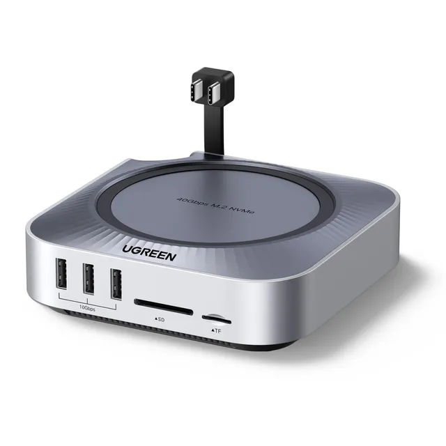 ugreen-docking-station-usb4-40gbps-per-mac-mini-m4-m4-pro-con-case-ssd-m-2-nvme- image 1