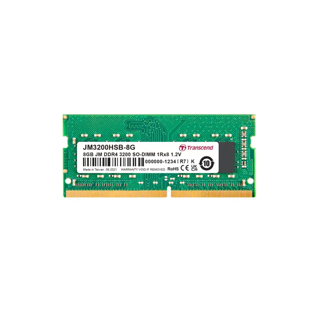 transcend-jetram-jm3200hsb-8g-8gb-ddr4-3200mhz-so-dimm-1rx8-1-2v-per-notebook image 1
