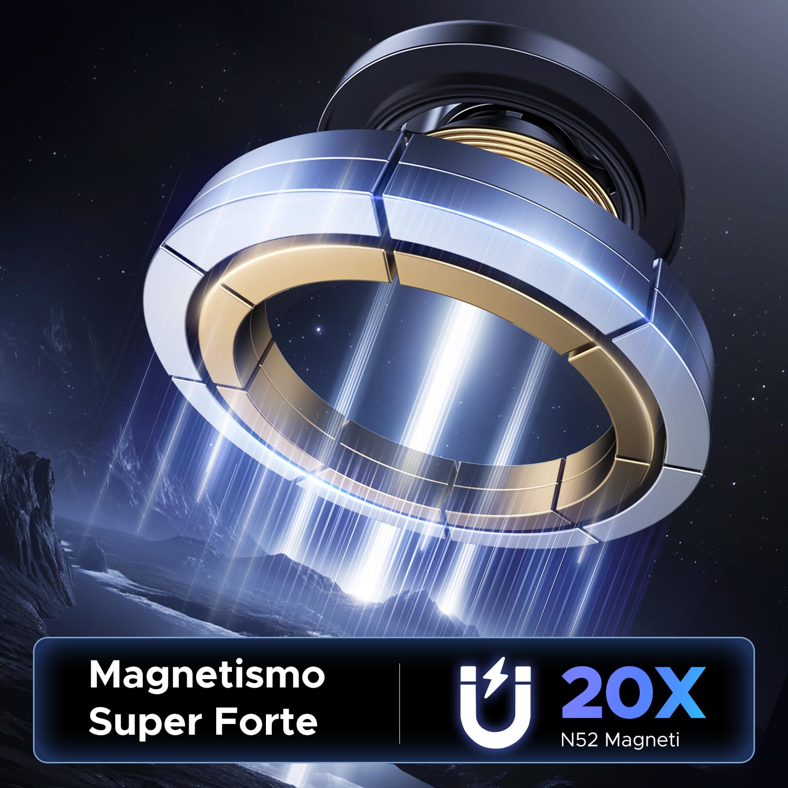 ugreen-supporto-magnetico-auto-magsafe-con-magneti-n52-nero image 3