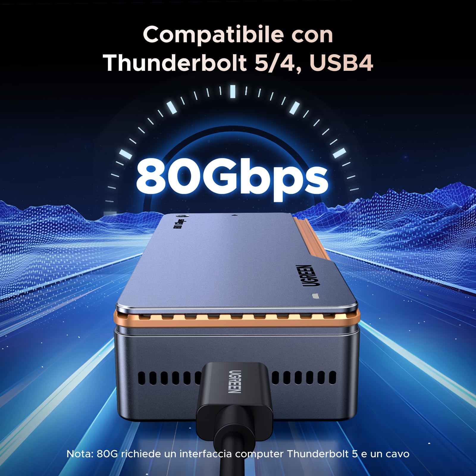 ugreen-custodia-ssd-nvme-m-2-80gbps-thunderbolt-5-4-usb4-per-creator image 2