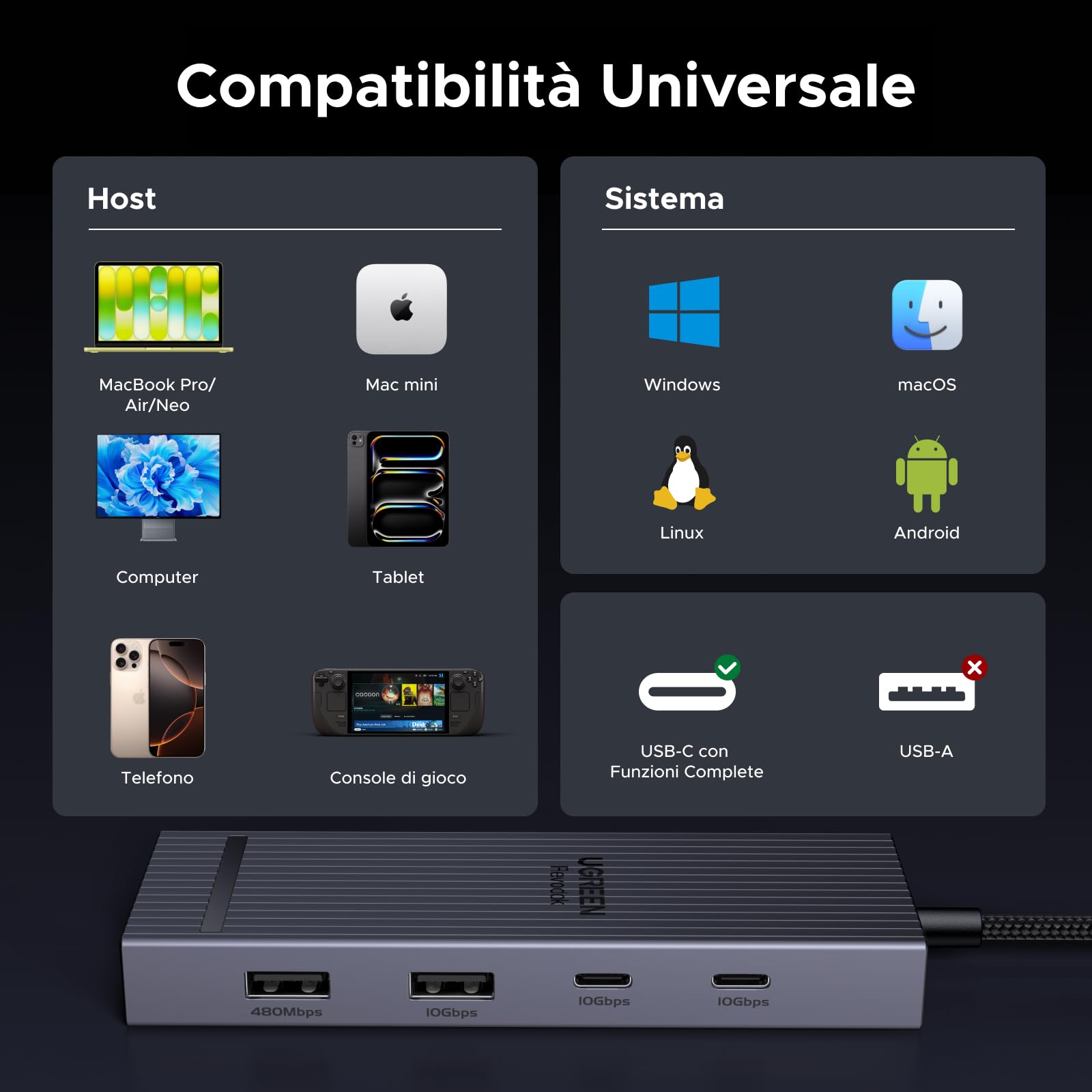 ugreen-revodok-pro-108-hub-usb-c-8-in-1-con-hdmi-4k-60hz image 7