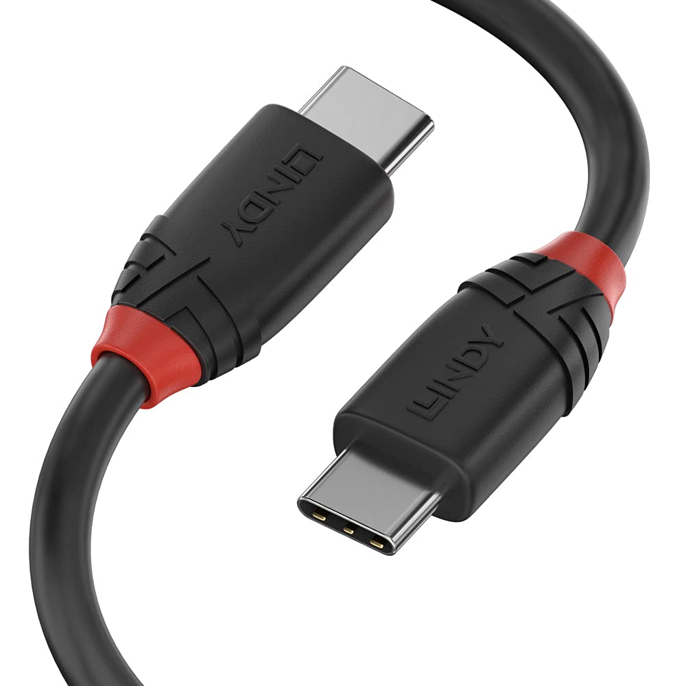 lindy-black-line-cavo-usb-3-1-tipo-c-a-a-3a-0-5m image 4