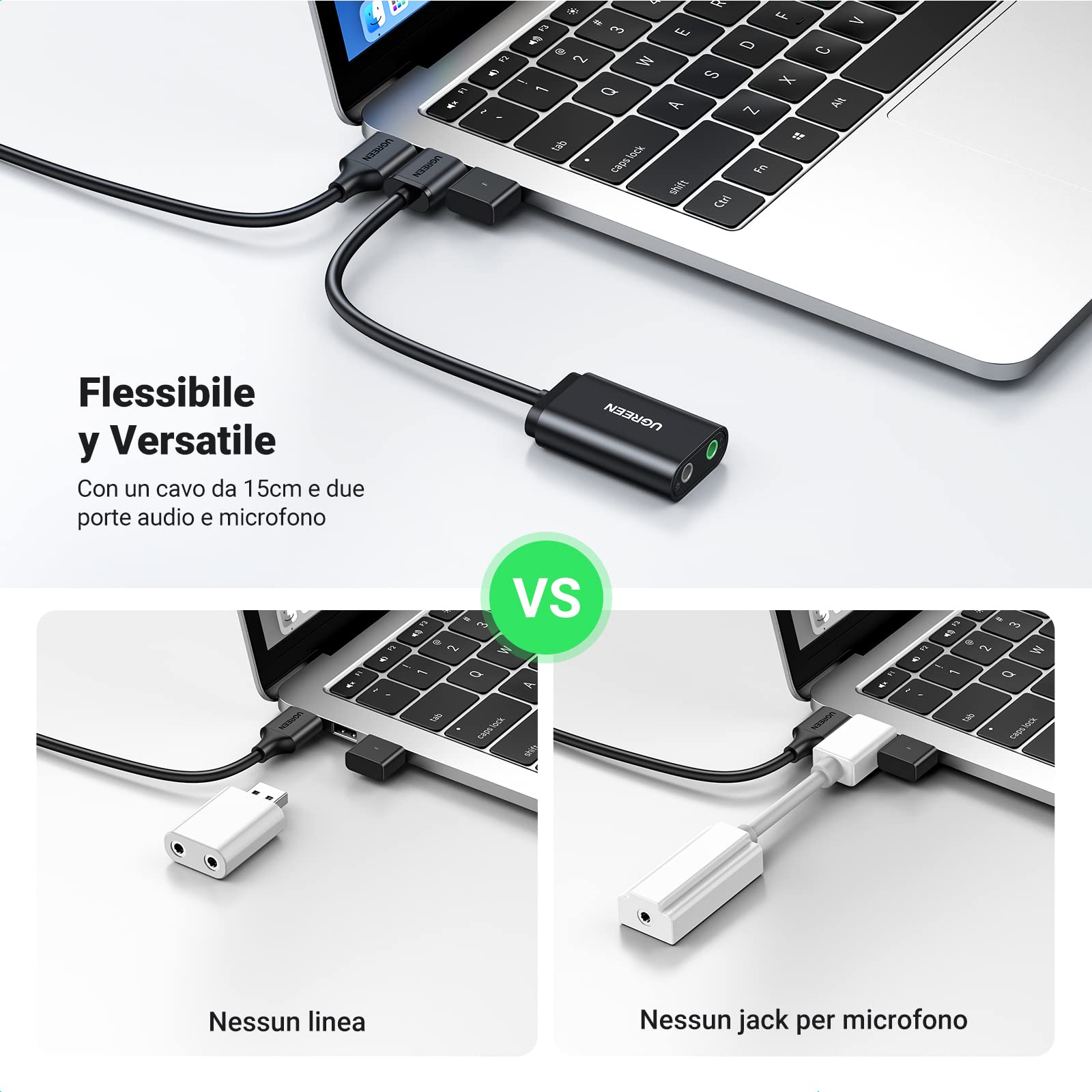 ugreen-scheda-audio-usb-esterna-jack-3-5mm-cuffie-microfono image 7