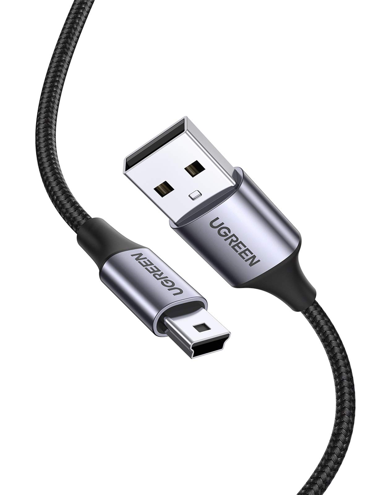 ugreen-cavo-usb-a-2-0-a-mini-b-nylon-1m-ricarica-2a-480mbps image 1