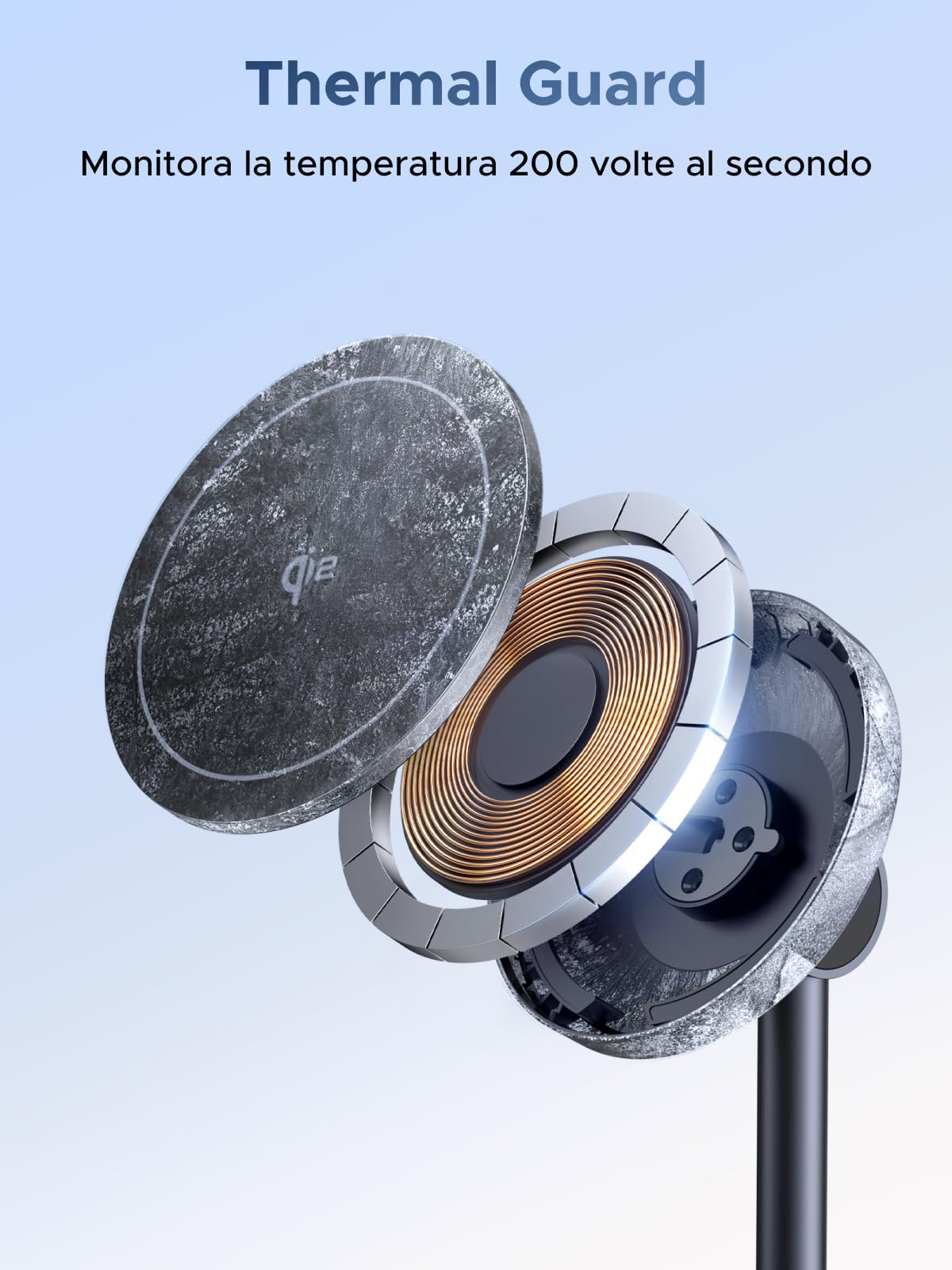 ugreen-zapix-2-in-1-caricatore-wireless-magnetico-qi2-15w-con-stand-regolabile-1 image 7