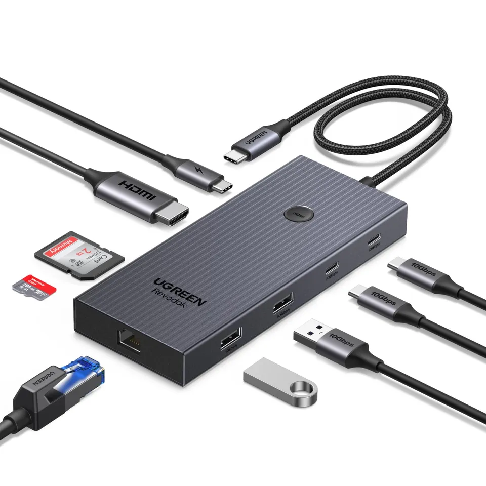 ugreen-revodok-pro-1091-hub-usb-c-9-in-1-ethernet-gigabit-hdmi-4k-60hz image 1