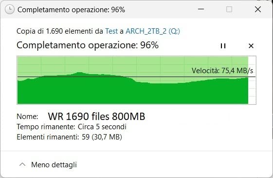 Buono, ma cavo corto