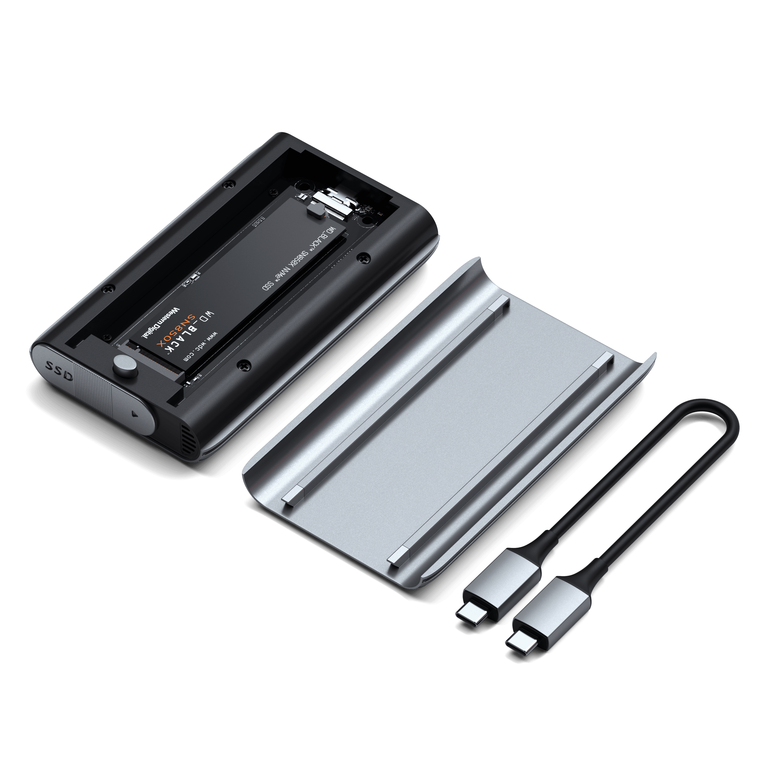 satechi-usb4-nvme-ssd-pro-enclosure-box-ssd-usb-c-usb4-in-alluminio image 2