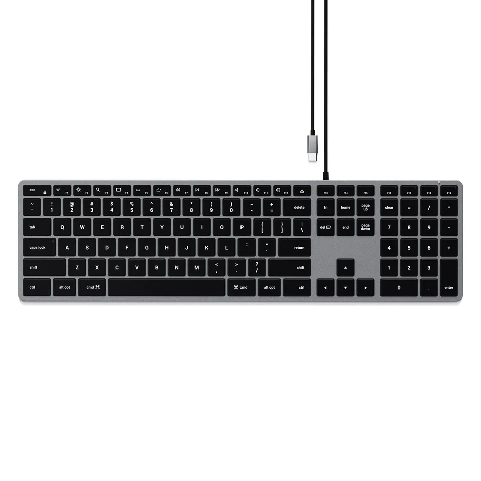 satechi-slim-w3-tastiera-cablata-retroilluminata-usb-c-per-mac image 1