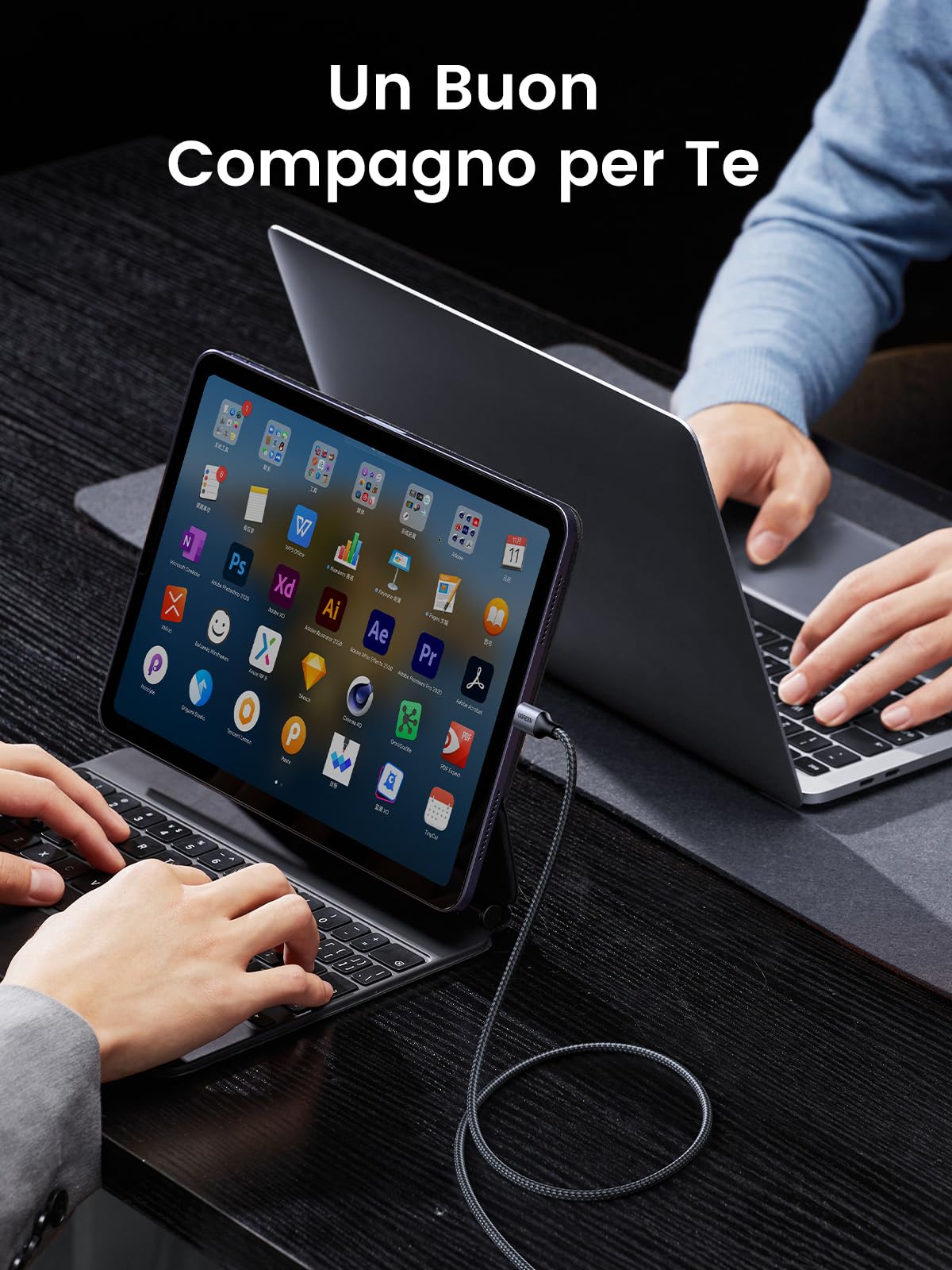 ugreen-cavo-usb-c-a-usb-c-60w-pd-3-0-nylon-1m image 6