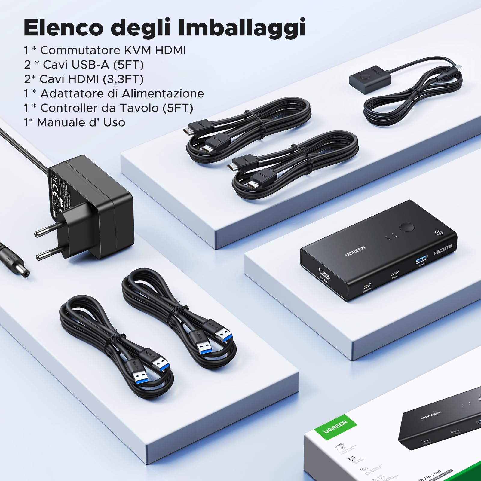 ugreen-switch-kvm-hdmi-4k-60hz-2-ingressi-1-uscita-con-4-porte-usb-3-0-e-control image 8