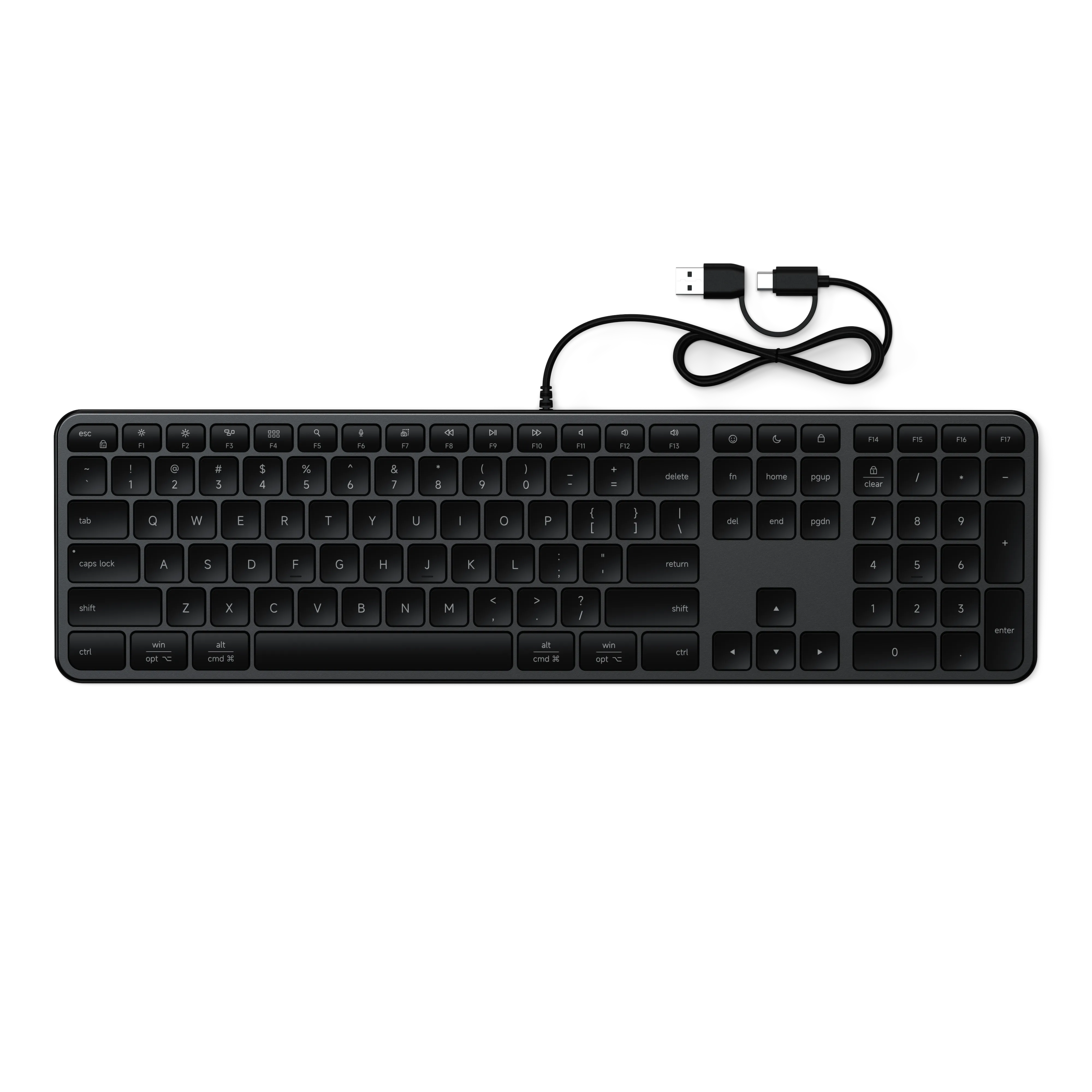 satechi-slim-lx3-tastiera-cablata-full-size-usb-c image 5