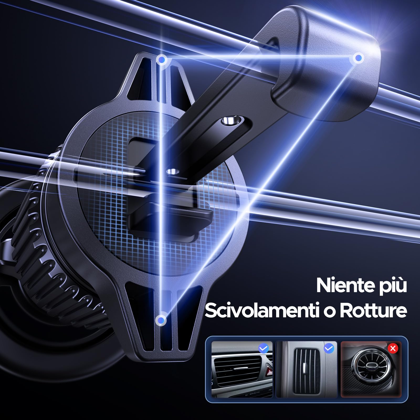 ugreen-supporto-magnetico-auto-magsafe-con-magneti-n52-nero image 5