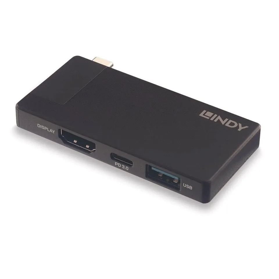 lindy-dst-micro-micro-docking-station-usb-c-4k-60hz-con-pd-100w-hdmi-usb-a image 1