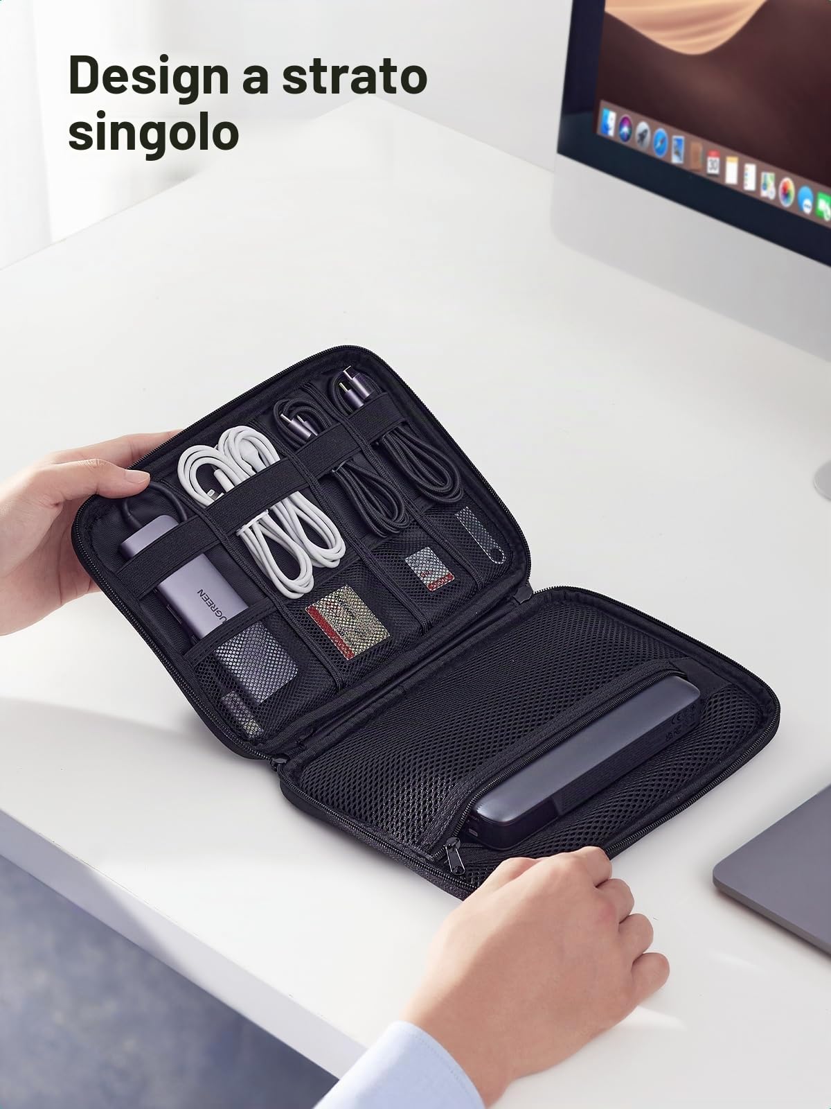 ugreen-organizer-cavi-singolo-strato-borsa-viaggio-24-5x17-5x5-cm-per-ipad-mini- image 4