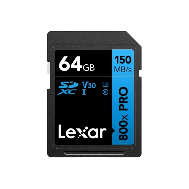 lexar-800x-pro-scheda-sdxc-uhs-i-64gb-v30-u3-150mb-s image 1